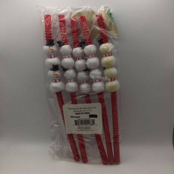 Holiday Time Christmas Party Favor Bundle Straws Cards Pencils Activity Books - Picture 10 of 11